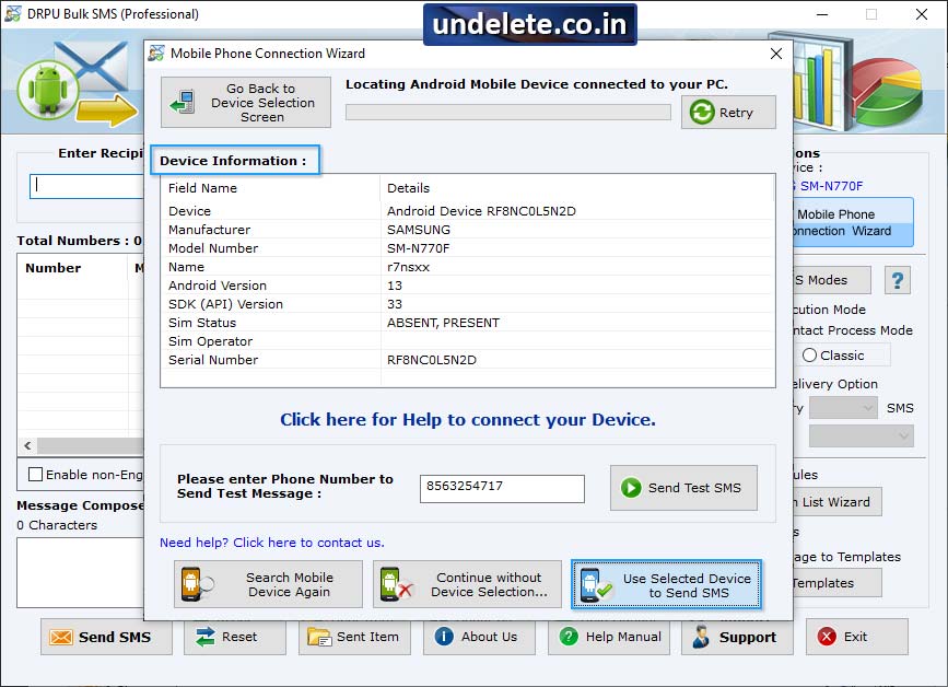 connected device list