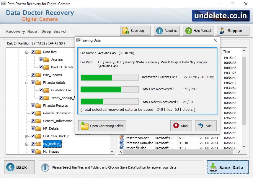 Digital Camera Data Recovery