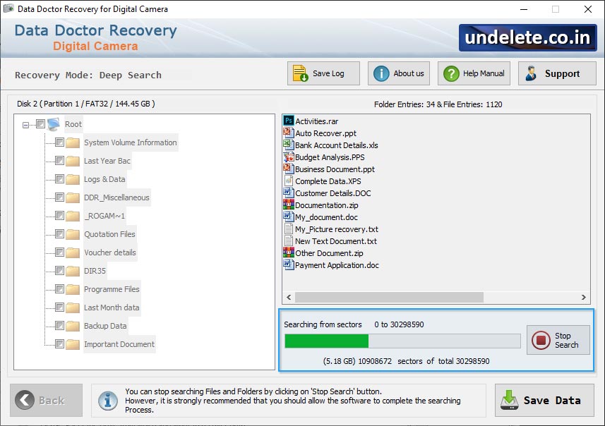 Digital Camera Data Recovery
