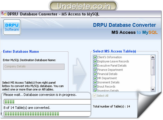 MS Access to MySQL Database Converter