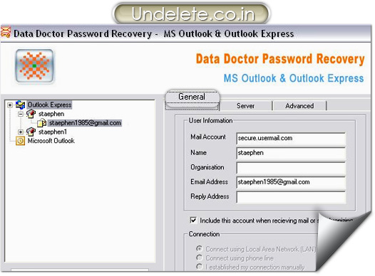 Outlook Express Password Recovery