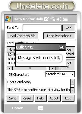 Bulk SMS Software for Pocket PC