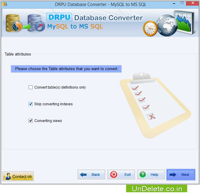 MySQL to MS SQL Database Converter