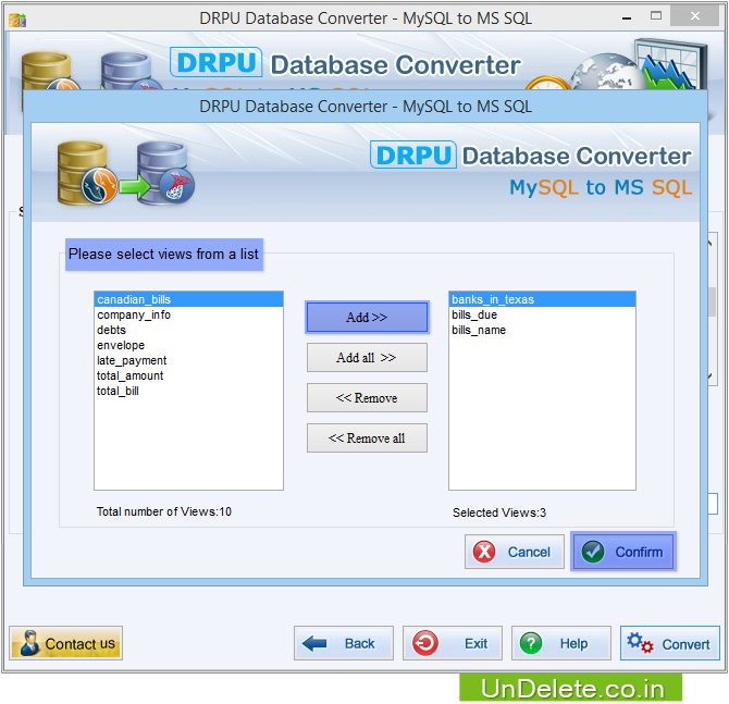 MySQL to MS SQL Database Converter