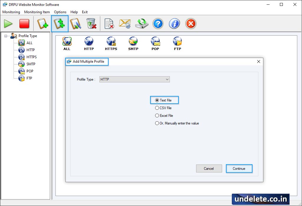 Website Monitoring Utility Screenshots